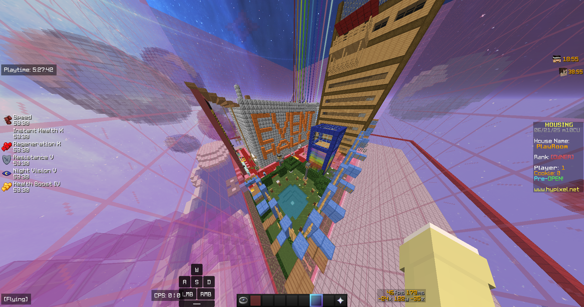 Minecraft-hypixel-housing-playrooms